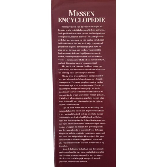 Messen Encyclopedie (Encyclopedia of Knives) By A E Hartink Written in Dutch HC - Picture 3 of 7